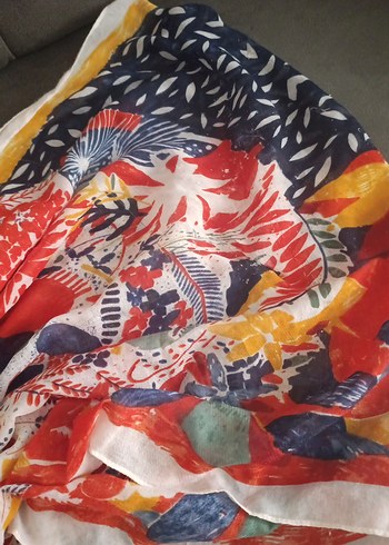 Renkli Bohem Kadın eşarp, - Görsel 4