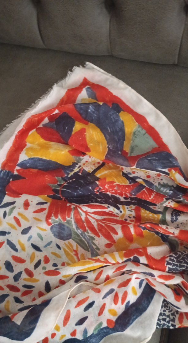 Renkli Bohem Kadın eşarp, - Görsel 3