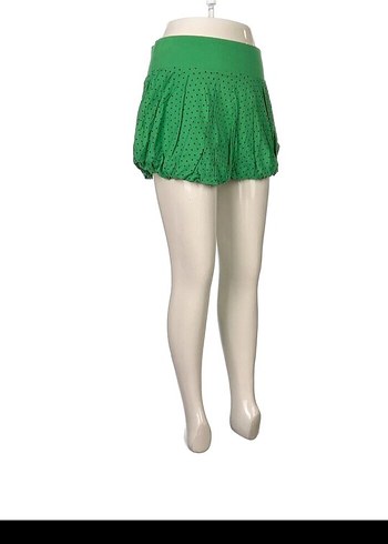 Yeşil Puantiyeli Mini Etek,bel 40cm boyu 30cm S,M uyumlu - Görsel 2