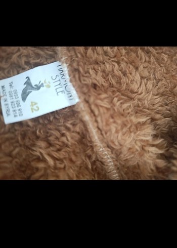 Kürklü Kapüşonlu Sokak Stili Kıyafeti peluş eşofman takımı M bdn - Görsel 5