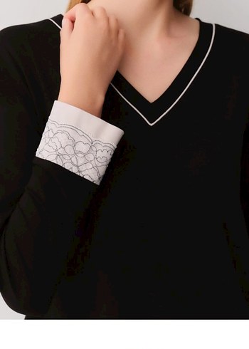 Pijama Takımı,iki kol arası 47cm boyu 61cm cm alt bacak boyu 98 - Görsel 3