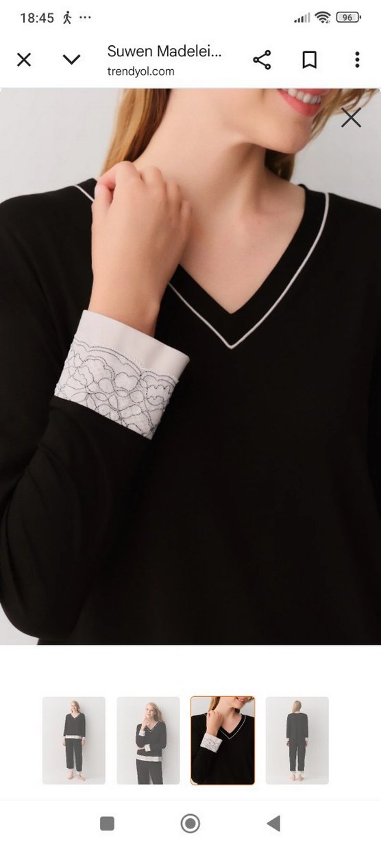 Pijama Takımı,iki kol arası 47cm boyu 61cm cm alt bacak boyu 98 - Görsel 3