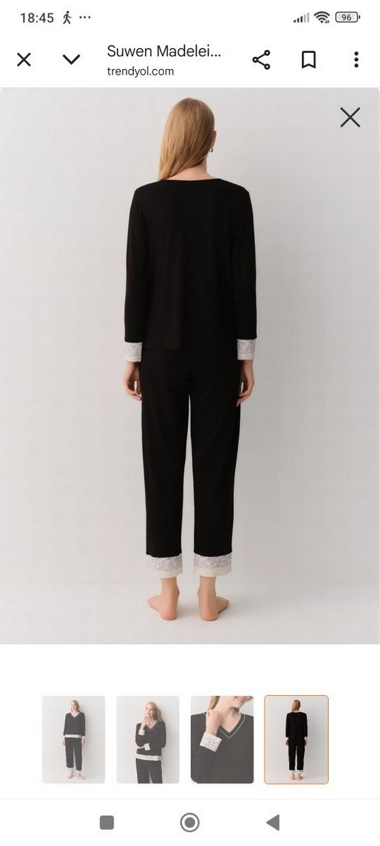 Pijama Takımı,iki kol arası 47cm boyu 61cm cm alt bacak boyu 98 - Görsel 4