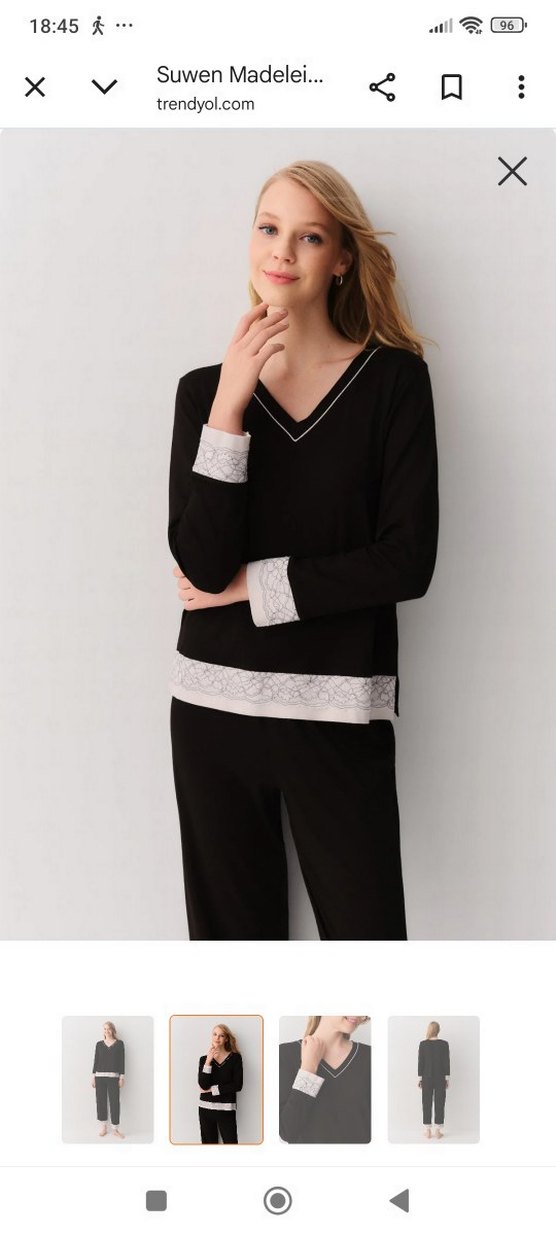 Pijama Takımı,iki kol arası 47cm boyu 61cm cm alt bacak boyu 98 - Görsel 2