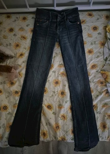 koyu mavi kadın Denim Pantolon