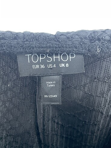 36 Beden siyah Renk Topshop Mini Etek %70 İndirimli.