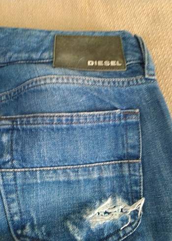 Diesel Kadin Mavi Bol Kesim Denim Pantolon