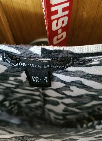 xs Beden Zebra desenli elbise mango