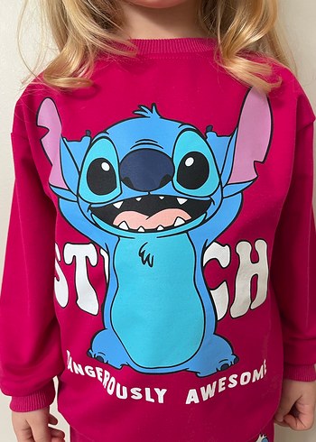 Kız Çocuk Renkli Baskılı Rahat Takım - Görsel 2