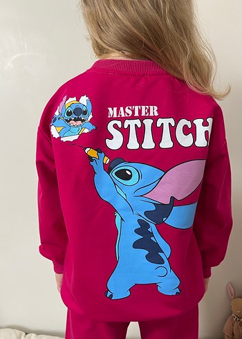 Kız Çocuk Renkli Baskılı Rahat Takım - Görsel 4