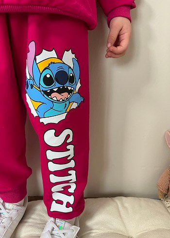 Kız Çocuk Renkli Baskılı Rahat Takım - Görsel 3