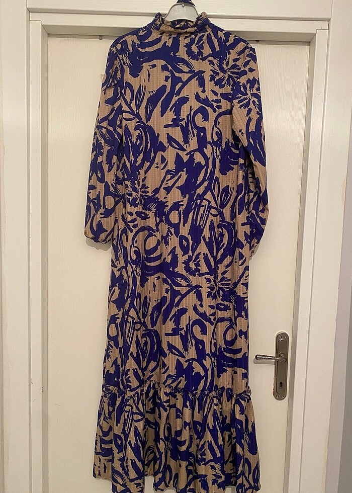 Tesettür uzun elbise - Görsel 5