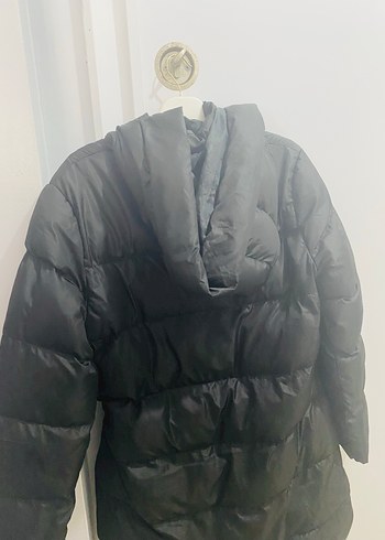 Siyah Fermuarlı Kadın Midi Mont - Görsel 3