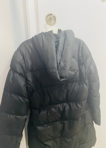 Siyah Fermuarlı Kadın Midi Mont - Görsel 4