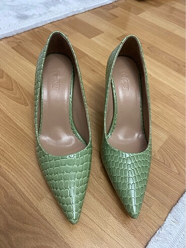 TERGAN vegan yeşil stiletto - Görsel 10