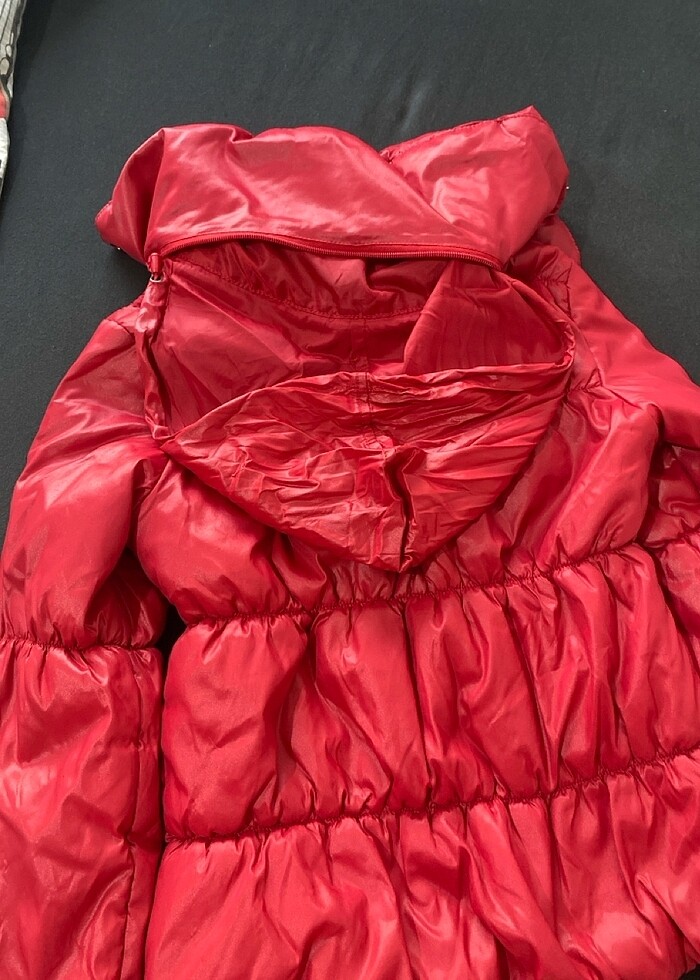 Pembe Kadın Mont ? Gizli Şapkalı ???????? - Görsel 4