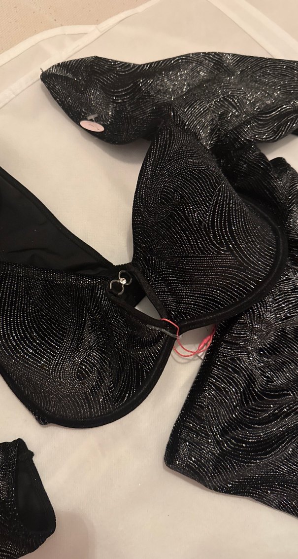 Siyah Düğmeli Gotik Mini Takım - Görsel 4