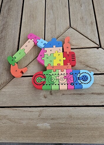 Renkli kepçe puzzle