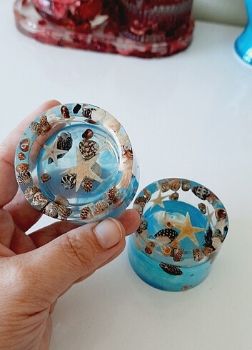 Tasarımcı Epoksi Tealight Mumluk