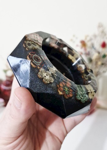 Otantik Tarzda El yapımı epoksi Küllük - Görsel 6