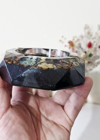 Otantik Tarzda El yapımı epoksi Küllük - Görsel 3