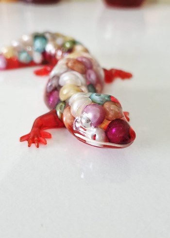 Epoksi Renkli İnci Boncuklu Figür - Görsel 6