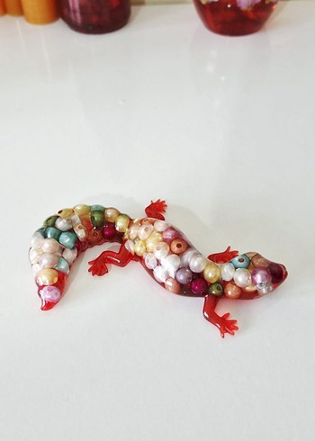 Epoksi Renkli İnci Boncuklu Figür - Görsel 3