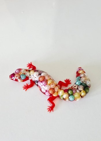 Epoksi Renkli İnci Boncuklu Figür - Görsel 2