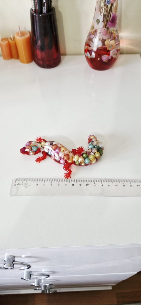 Epoksi Renkli İnci Boncuklu Figür - Görsel 4