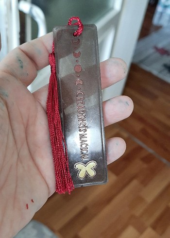 Bordo Püsküllü Bohem Kitap Ayraçı