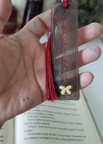 Bordo Püsküllü Bohem Kitap Ayraçı