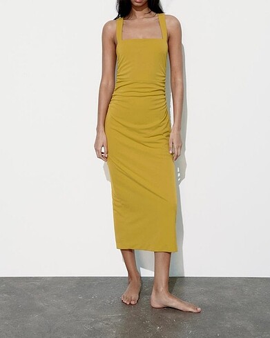 Zara Zara drapeli elbise
