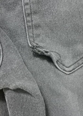 34 Beden gri Renk ERKEK siyah Kot Pantolon.
