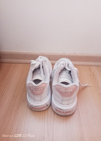 Pembe Platform Topuklu Prada Kadın Spor Ayakkabı
