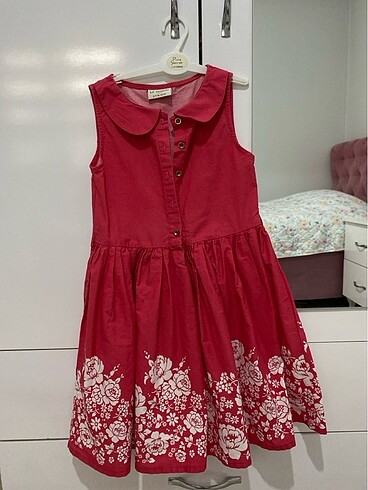 Bebe yaka kız elbisesi - Görsel 5