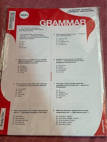 YDS Publishing testleri