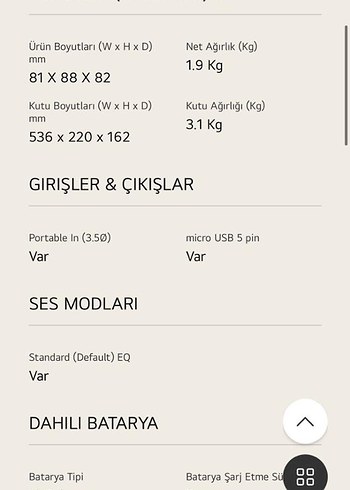 LG HP1 Bluetooth Hoparlör - Görsel 6