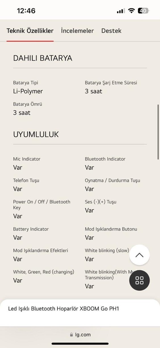 LG HP1 Bluetooth Hoparlör - Görsel 5