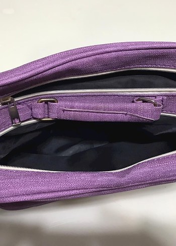 Mor Kadın Fermuarlı Askılı Çanta - Görsel 4