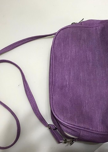 Mor Kadın Fermuarlı Askılı Çanta - Görsel 5