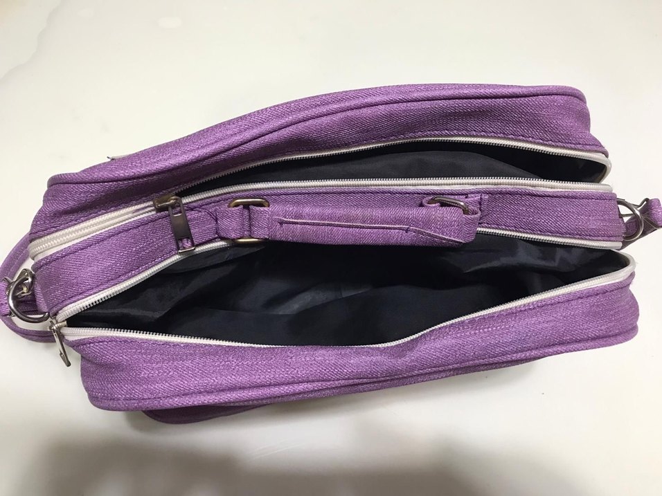 Mor Kadın Fermuarlı Askılı Çanta - Görsel 4