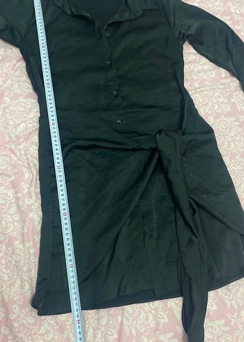 Zara Düğmeli Siyah  elbise - Görsel 8