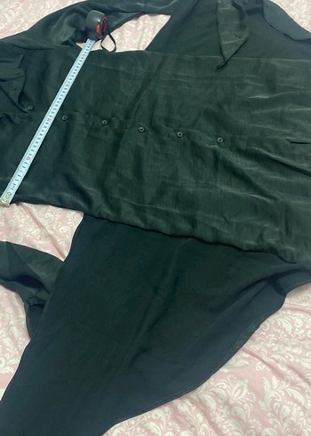 Zara Düğmeli Siyah  elbise - Görsel 6