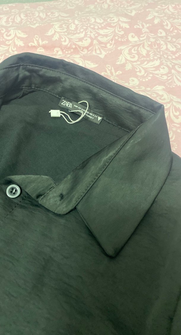 Zara Düğmeli Siyah  elbise - Görsel 2