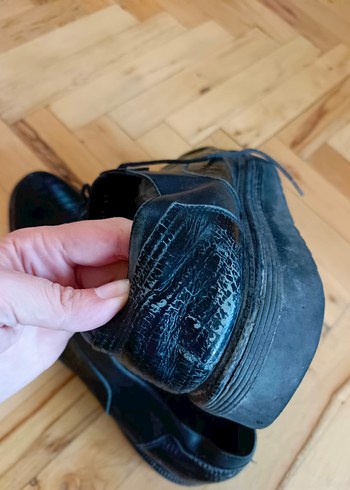 Klasik Siyah Yılan Desenli Erkek Ayakkabı - Görsel 5