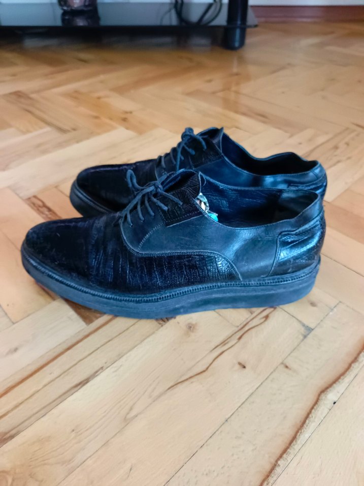 Klasik Siyah Yılan Desenli Erkek Ayakkabı - Görsel 4