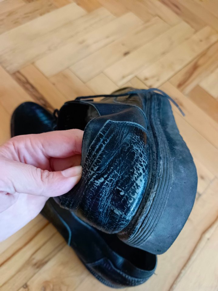 Klasik Siyah Yılan Desenli Erkek Ayakkabı - Görsel 5