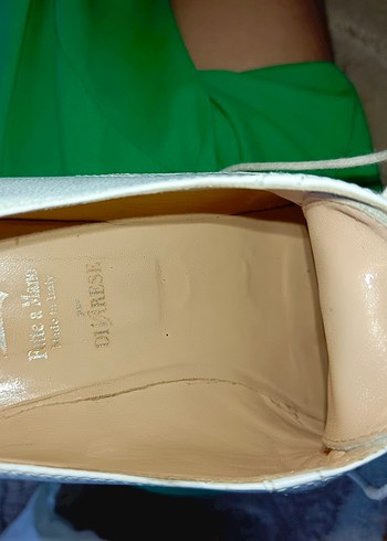 Beyaz Bağcıklı Kadın Oxford Ayakkabı - Görsel 6