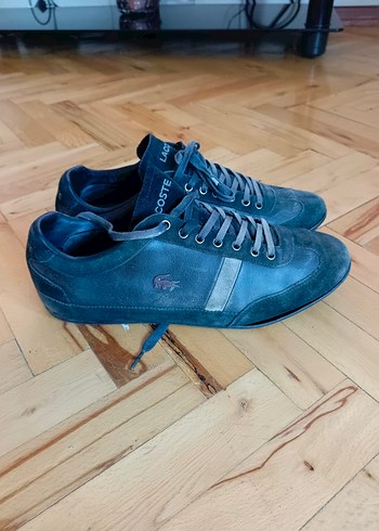 Lacoste Gri Mavi Erkek Süet Spor Ayakkabı - Görsel 2