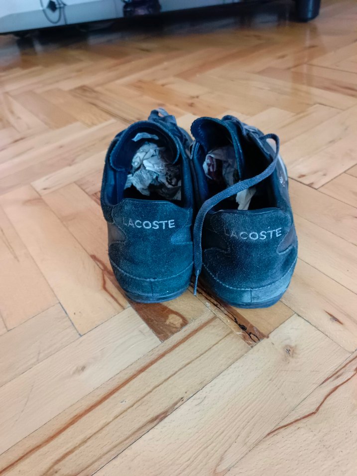 Lacoste Gri Mavi Erkek Süet Spor Ayakkabı - Görsel 3